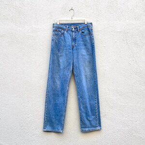 Vintage Y2K Levi's 550 Red Tab Relaxed Fit Denim Blue Jeans Size 32 x 32
